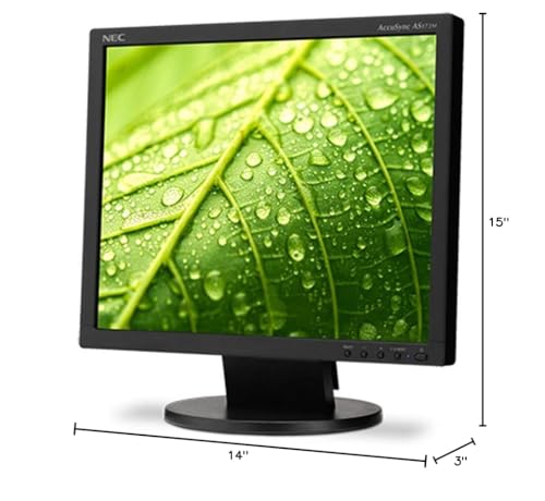 Nec As173M Bk 7 Value Desktop Monitor With Led Backlighting Black