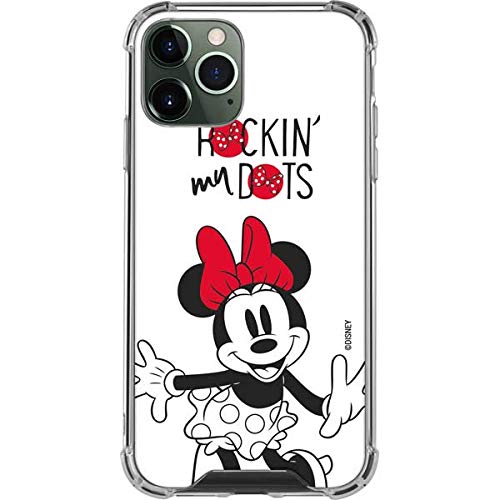 Skinit Clear Phone Case Compatible With Iphone 12 Pro Max   Officially Licensed Disney Minnie Mouse Rockin My Dots Design
