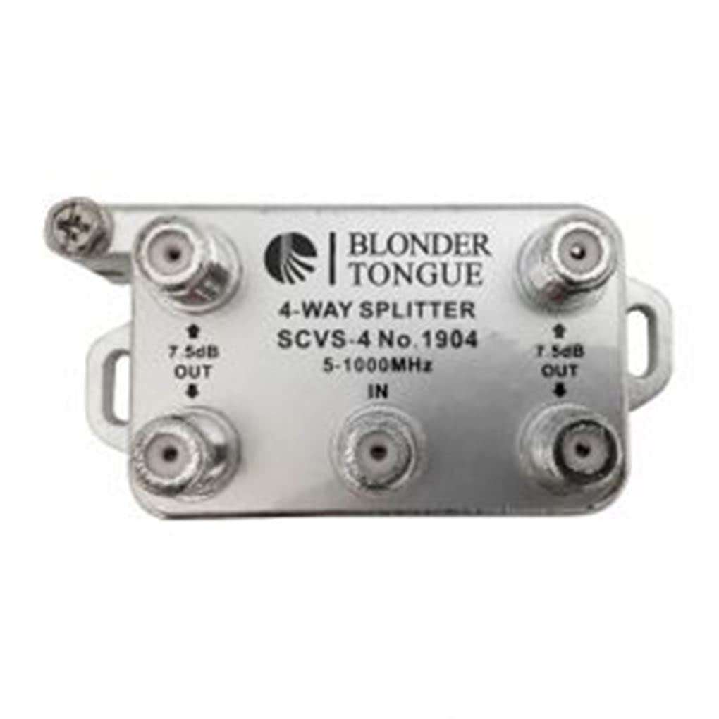 Blonder Tongue Scvs 4 4Way, 5 1000Mhz, L Style, Scvs4, Solder Back, Splitter