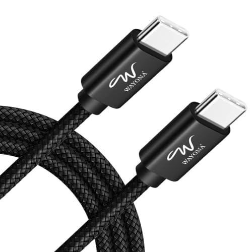 Wayona Usb C To Usb C 65W Fast Charging Cable Compatible With Iphone 16,15,15 Pro/Max, Macbook, Ipad,Samsung S25 Ultra, S24/S23