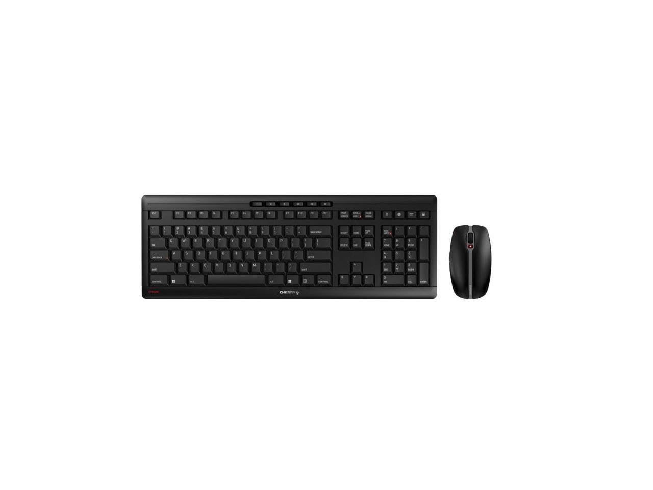 Cherry Stream Desktop Recharge Keyboard And Mouse Wireless Combo (Black)