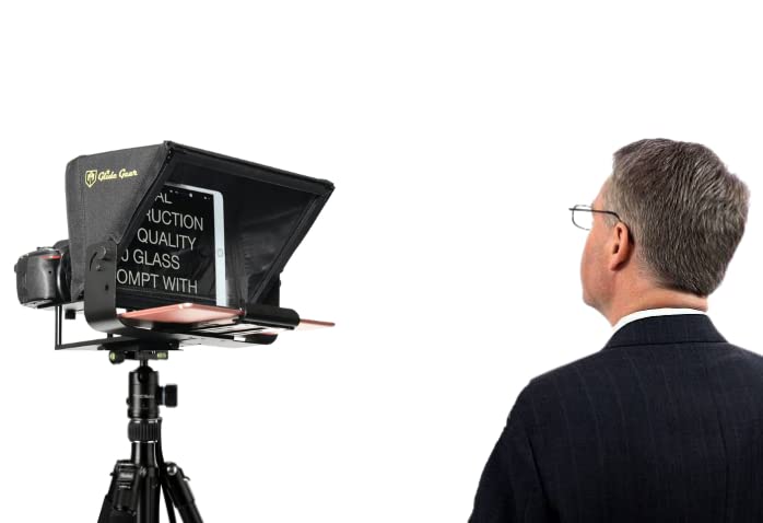 Glide Gear V2 Portable Tablet Travel Teleprompter With Carry Case