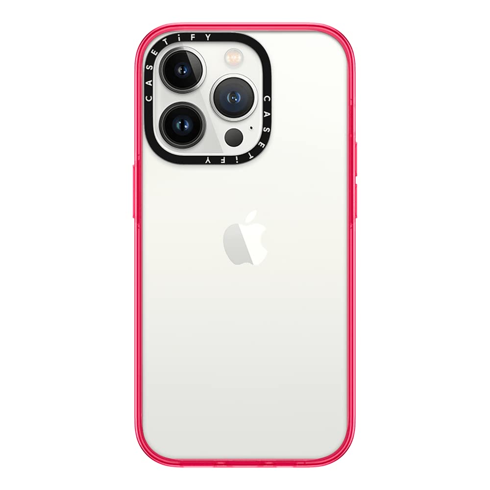 Casetify Compact Iphone 14 Pro Case [2X Military Grade Drop Tested / 4Ft Drop Protection]   Hot Pink