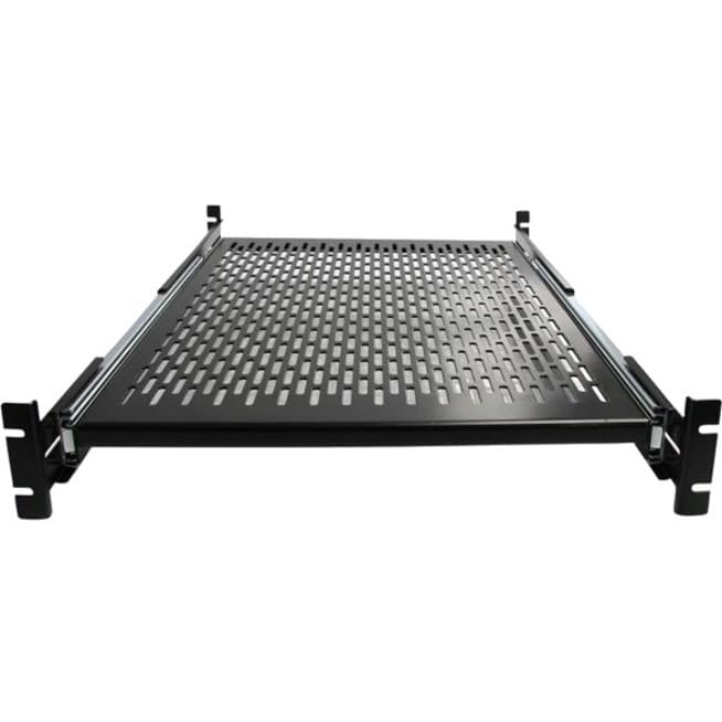 Startech.Com 1U Sliding Server Rack Mount Keyboard Shelf Tray   55Lbs   22'' Deep Steel Pull Out Drawer For 19'' Av, Network Equ