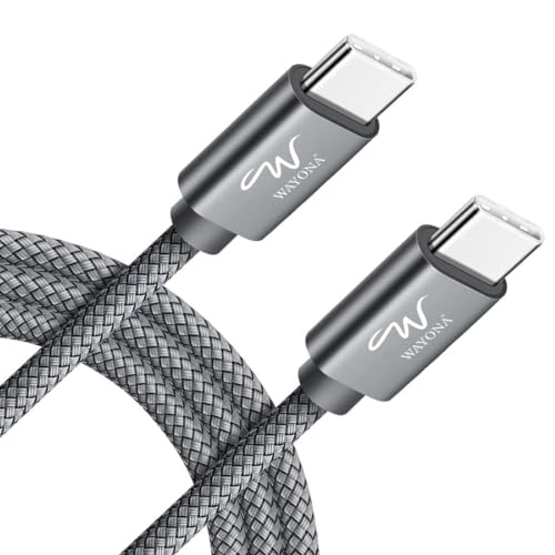 Wayona Type C To Type C 6Ft/2M 65W Long Fast Charging Cable Compatible With Iphone 16, Iphone 15 Pro/Max Series Macbook Air/Pro