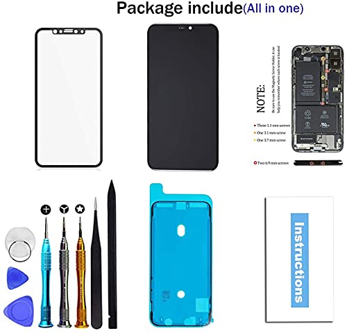 Fixerman For Iphone Xr Screen Replacement 6.1 Inch,Lcd Display Touch Screen Digitizer Assembly With Repair Tools, Compatible Wit