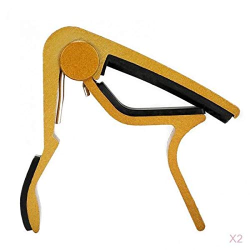 Calandis 2Pcs Acoustic Guitar Capo Acoustic Guitar Capo Capo Classical Tune Golden | Capos | Parts & Accessories | Guitars & Bas