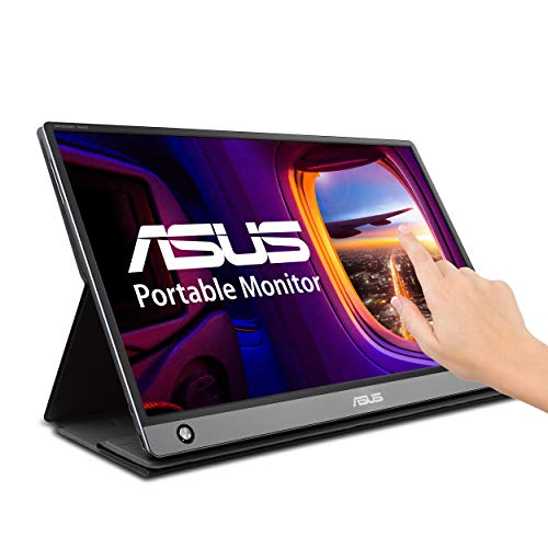 Asus Zenscreen Mb16Amt 15.6'' Full Hd Portable Monitor Touch Screen Ips Non Glare Built In Battery And Speakers Eye Care Usb Typ