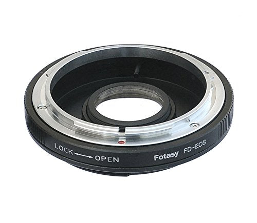 Fotasy Cannon Fd Lens To Eos Ef Adapter, Fd Ef Adapter, Fd Ef-S, Infinity Focus, Compatible With Canon Dslr 6D 5D Mark Iv Iii Ii
