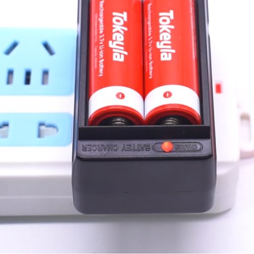 6Pcs 18650 Rechargeable Battery 4000Mah With 18650 Battery Charger,2 Bay Universal Charger Tool For 18650 Rechargeable 3.7V Li I