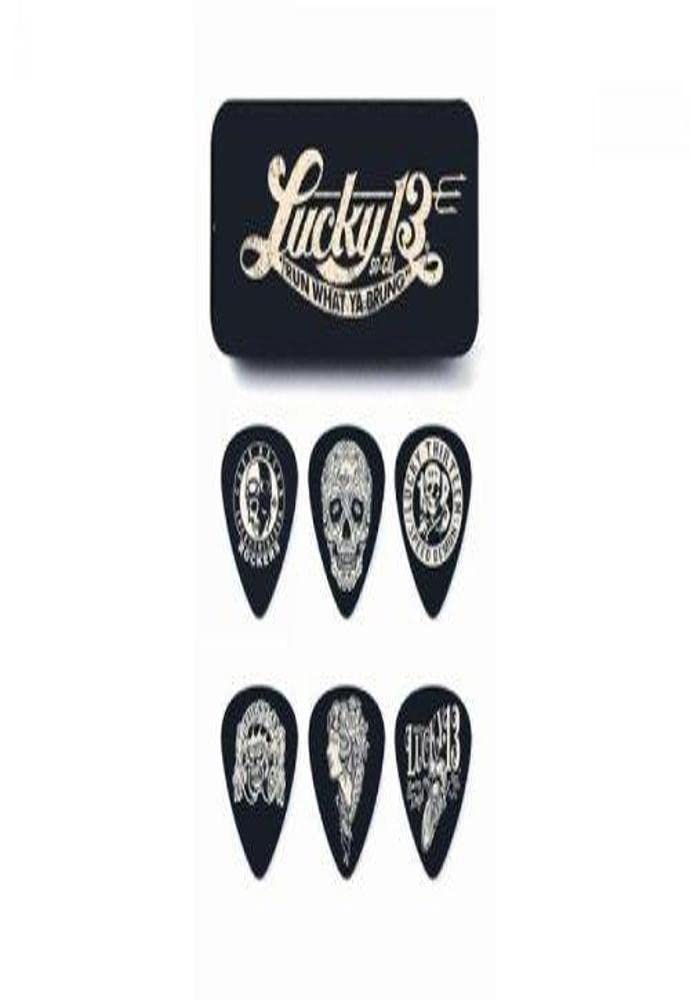 Dunlop L16R.60 Lucky 13 Picks, Helmet Skull, .60Mm, 36/Bag
