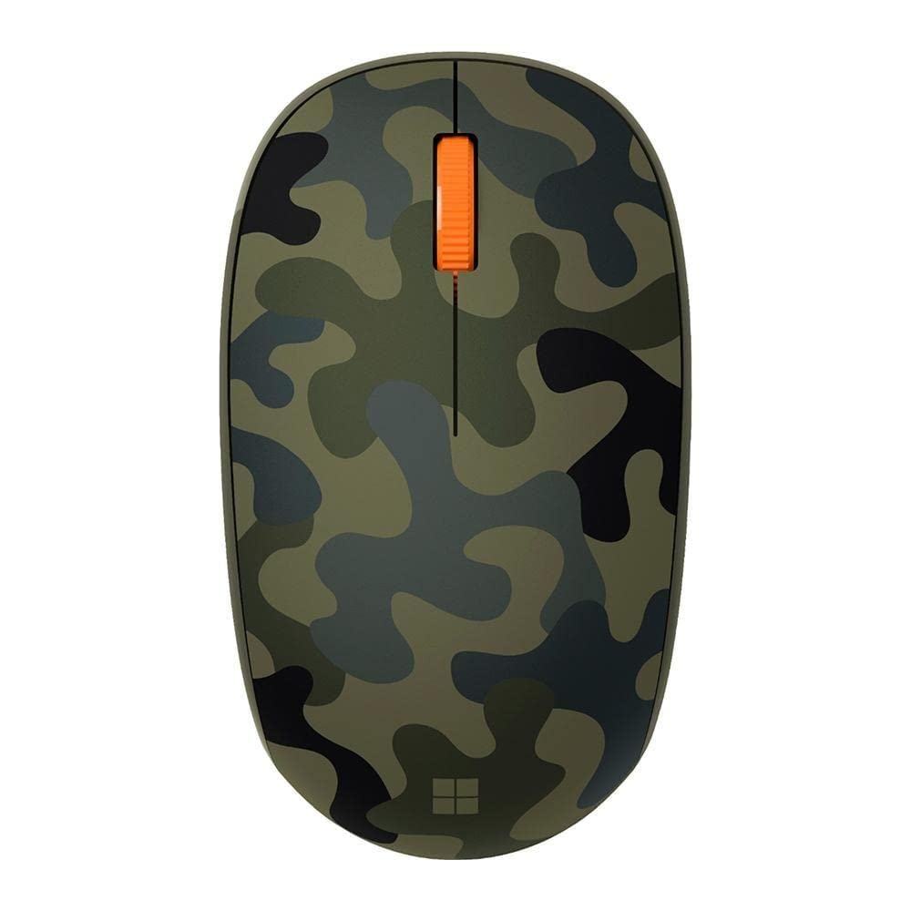 Microsoft Bluetooth Mouse   Forest Camo. Compact, Comfortable Design, Right/Left Hand Use, 3 Buttons, Wireless Bluetooth Mouse F