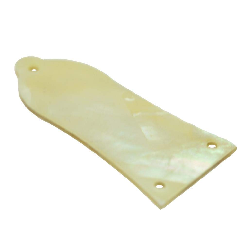 Kaish Pure Custom Made Natural Yellow Pearl Guitar Truss Rod Cover With 3 Hole For Epi Lp Les Paul