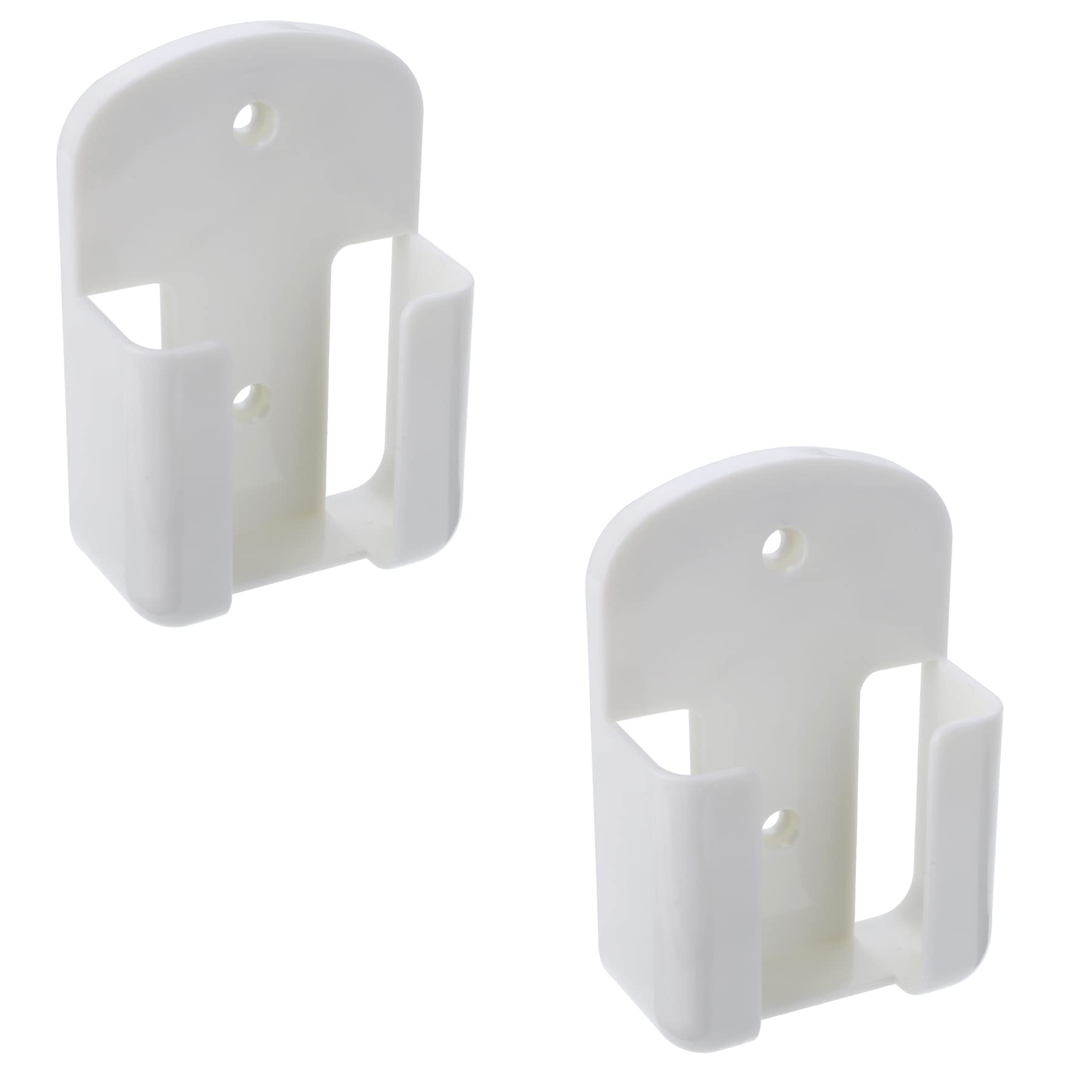 Mantouxixi 2Pcs Remote Control Holder Rack Wall Mount Media Organizer Storage Rack 61Mm For Air Conditioner Controller   White