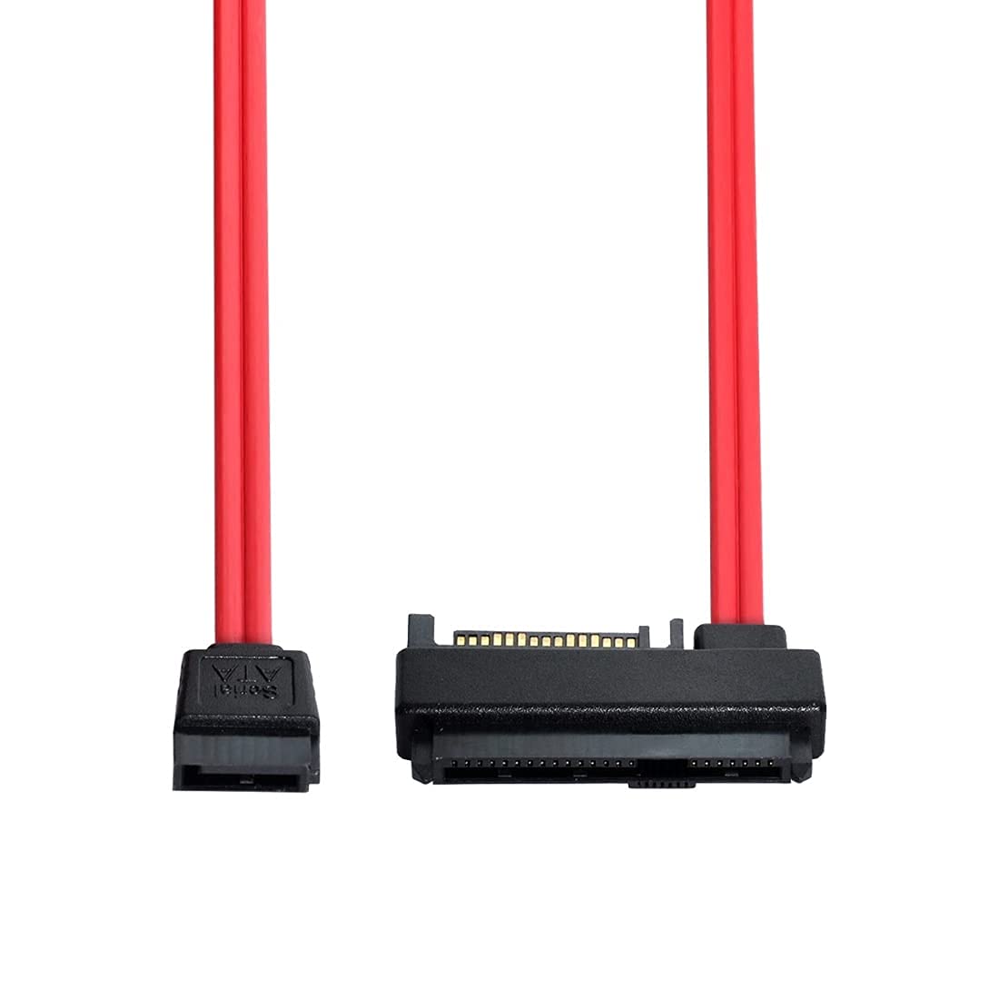 chenyang SAS to SATA Raid Cable Adapter SFF-8482 Male to 7Pin SATA Male with 15Pin Power Port Copper Red 50cm