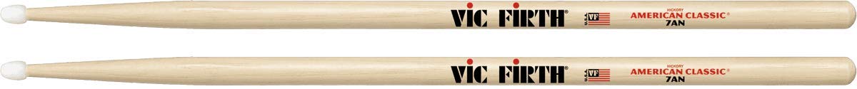 Vic FIrth - American Classic Drumsticks 7AN - American Hickory - Nylon Tip