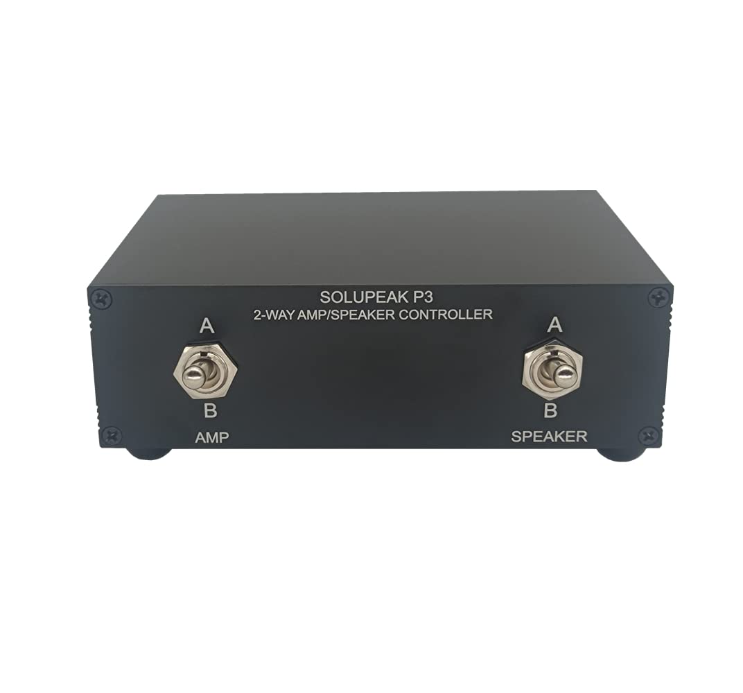 Solupeak P3 2 Way Amp Amplifier To 2 Pair Of Speakers Selector Switch Switcher Splitter Combiner Box 2 In 2 Out