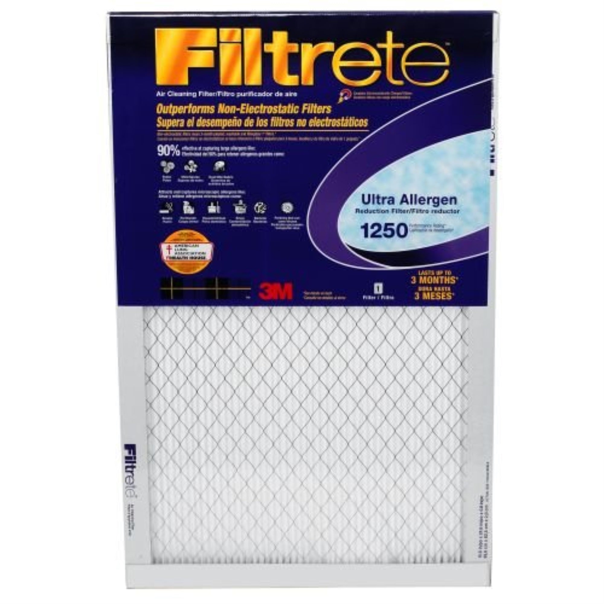 4269569 Air Fltr 20X24X1'''' 1500Mpr Filtrete 20 In. W X 24 In. H X 1 In. D 12 Merv Pleated Air Filter (Pack Of 4)