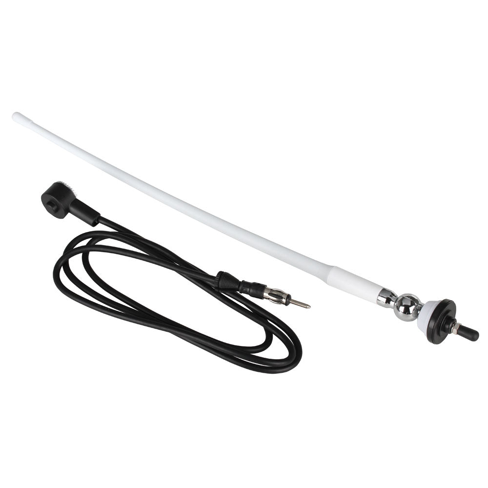 Boss Audio Mrant12W Am/Fm Rubber Antenna - White,WBAUVA001343402