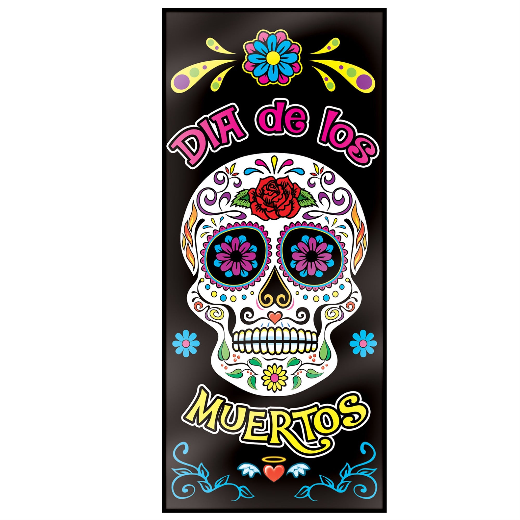 Day Of The Dead Cello Bags, (Pack of 12)