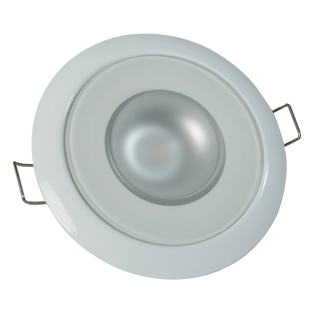 Lumitec Mirage - Flush Mount Down Light - Glass Finish/White Bezel - 2-Color White/Red Dimming,WBAUVB00976ML8W
