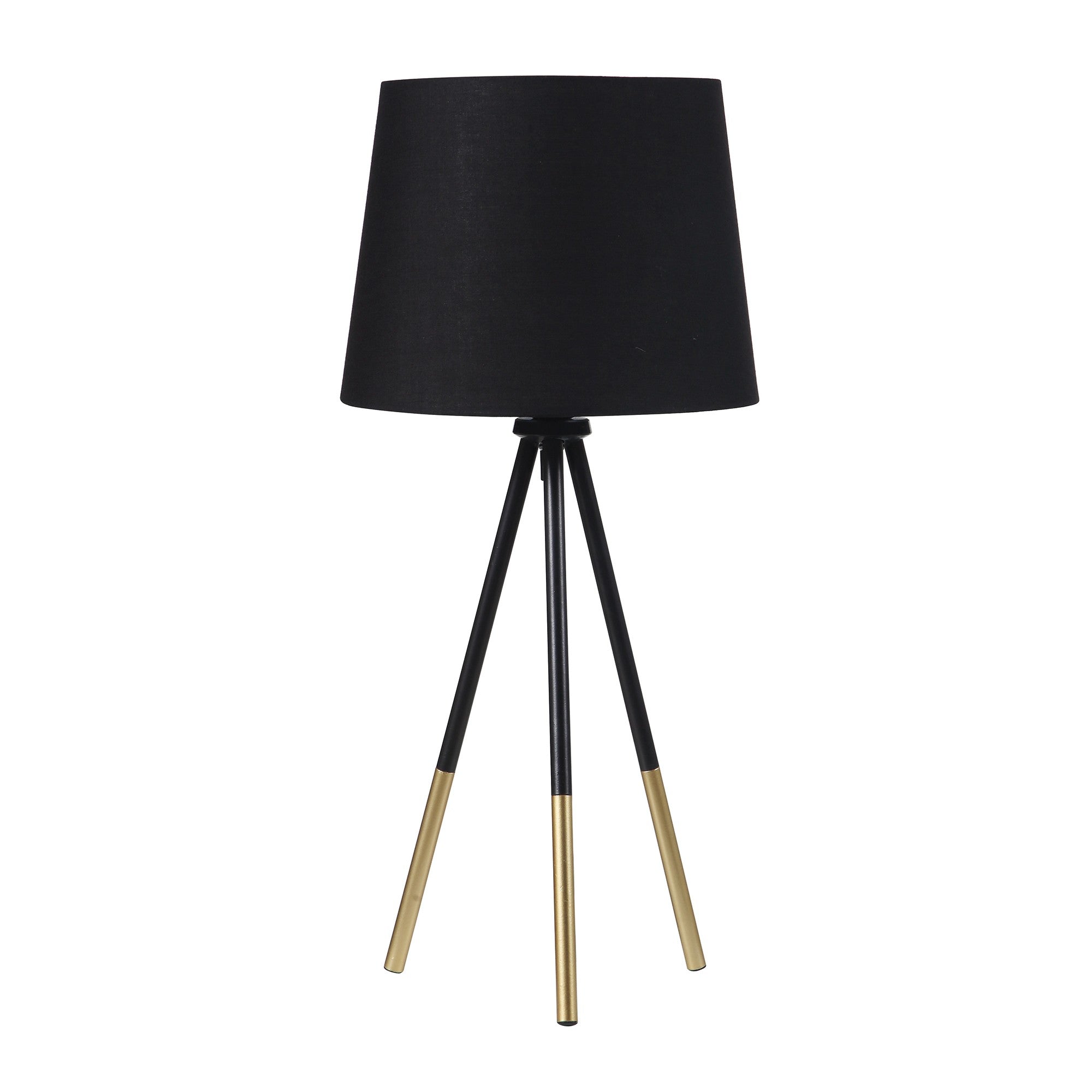 20 Classic Black Matte Tripod Table Lamp -Used