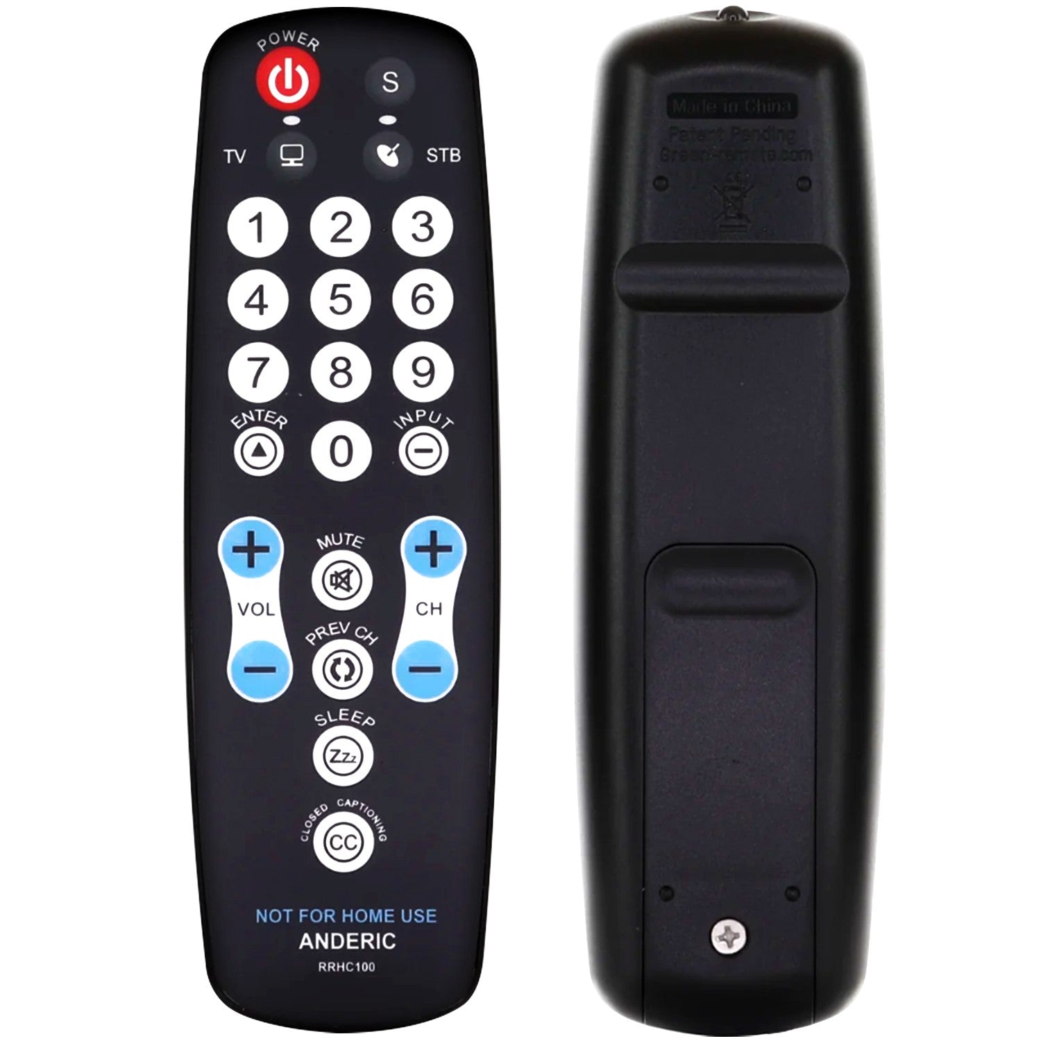 Anderic Substitute for RCA RCRHM02BR 2-Device Universal Remote Control [RRHC100]