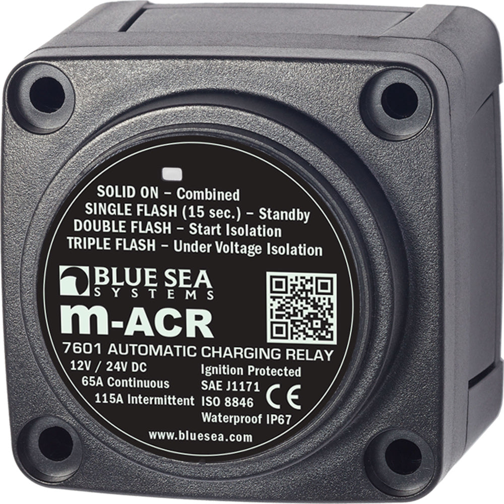 Blue Sea 7601 Dc Mini Acr Automatic Charging Relay - 65 Amp,WBAUVA001343710