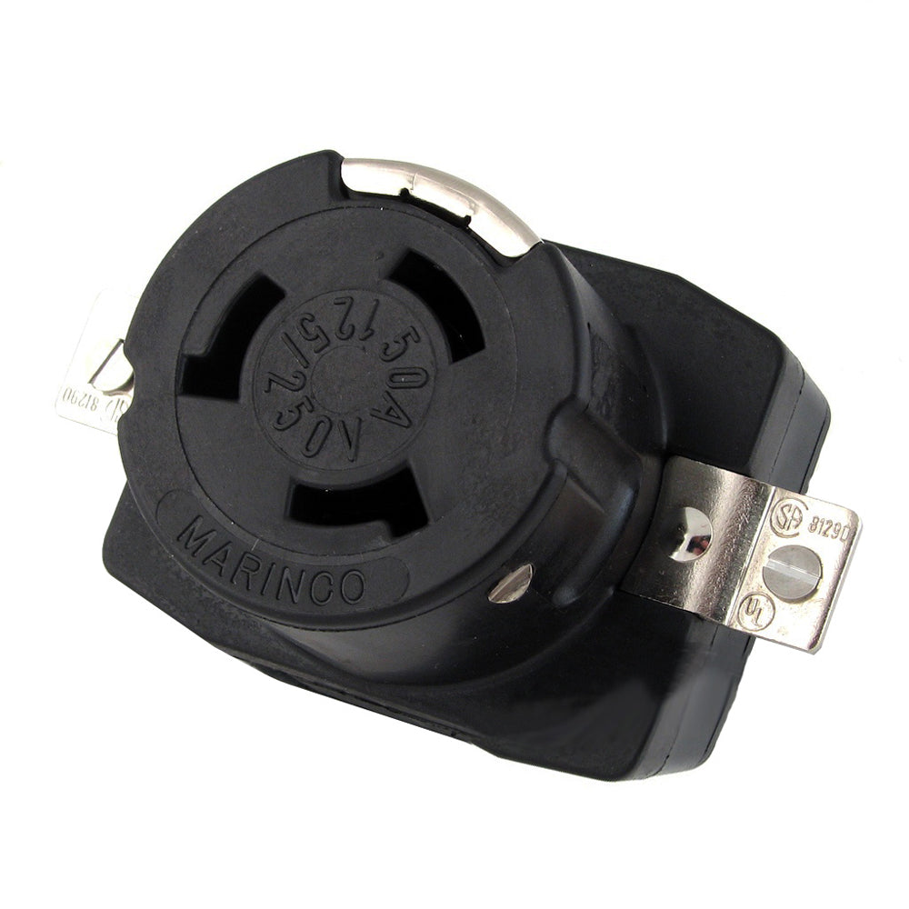 Marinco 6369Cr 125/250V 50Amp Wire Dockside Receptacle,WBAUVA001343972