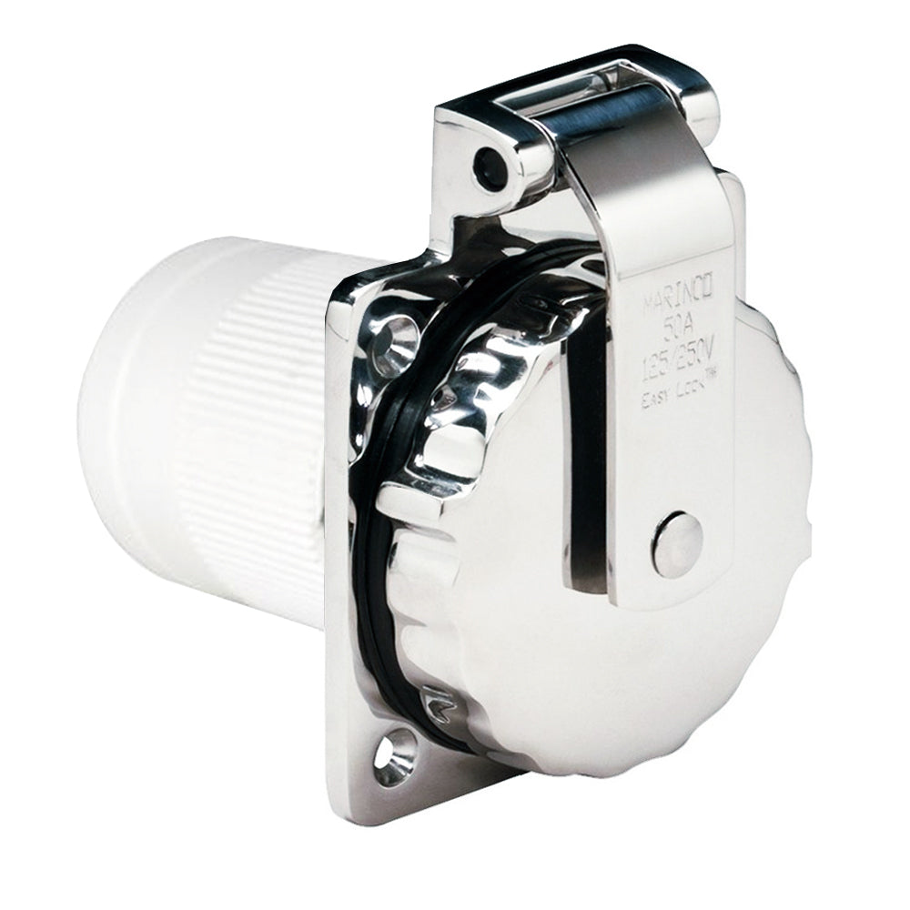 Marinco 6373El-B 50Amp 125/250V Stainless Steel Inlet,WBAUVA001343976