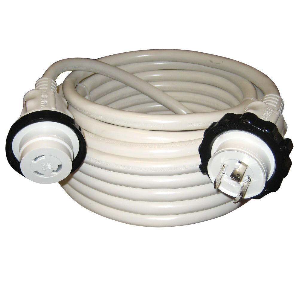 Marinco 30A 125V Molded Standard Cordset - White - 50',WBAUVA001343981