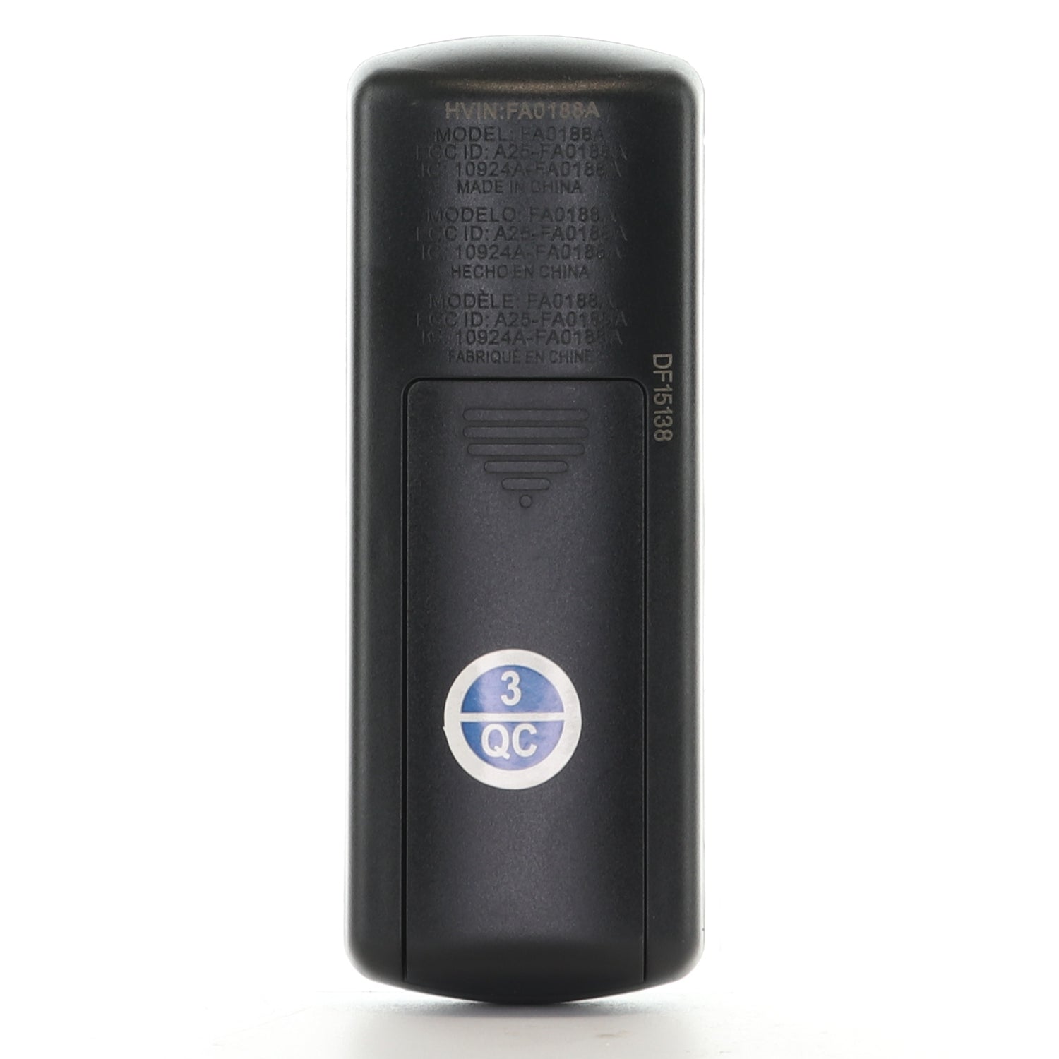 Harbor Breeze FA0188A Ceiling fan Remote Control for Boltz III, Mac III, Reverdy, and Crestwell Fans - A25-FA0188A
