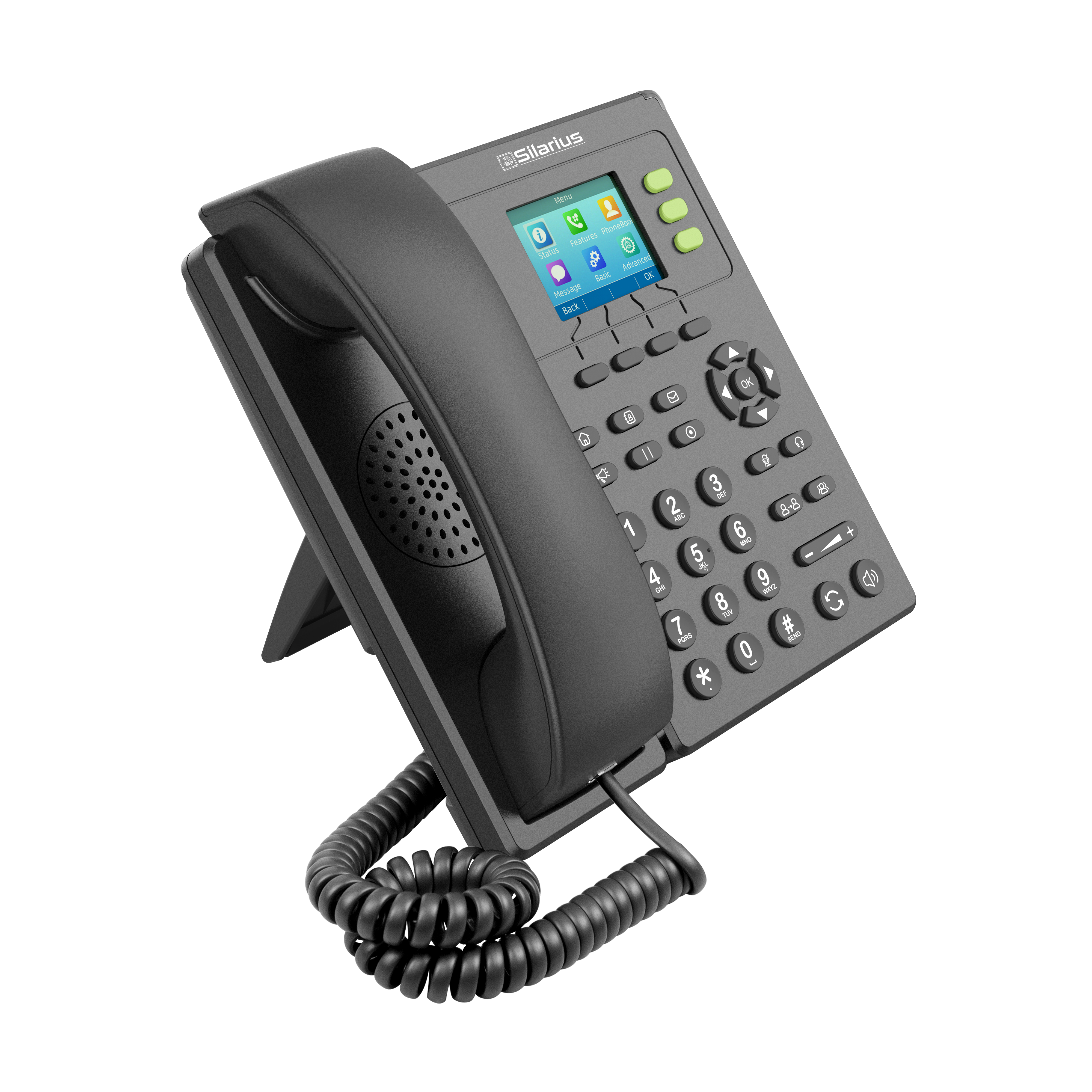 Silarius SILCIPP3SPW Basic Business Color Screen IP Phone