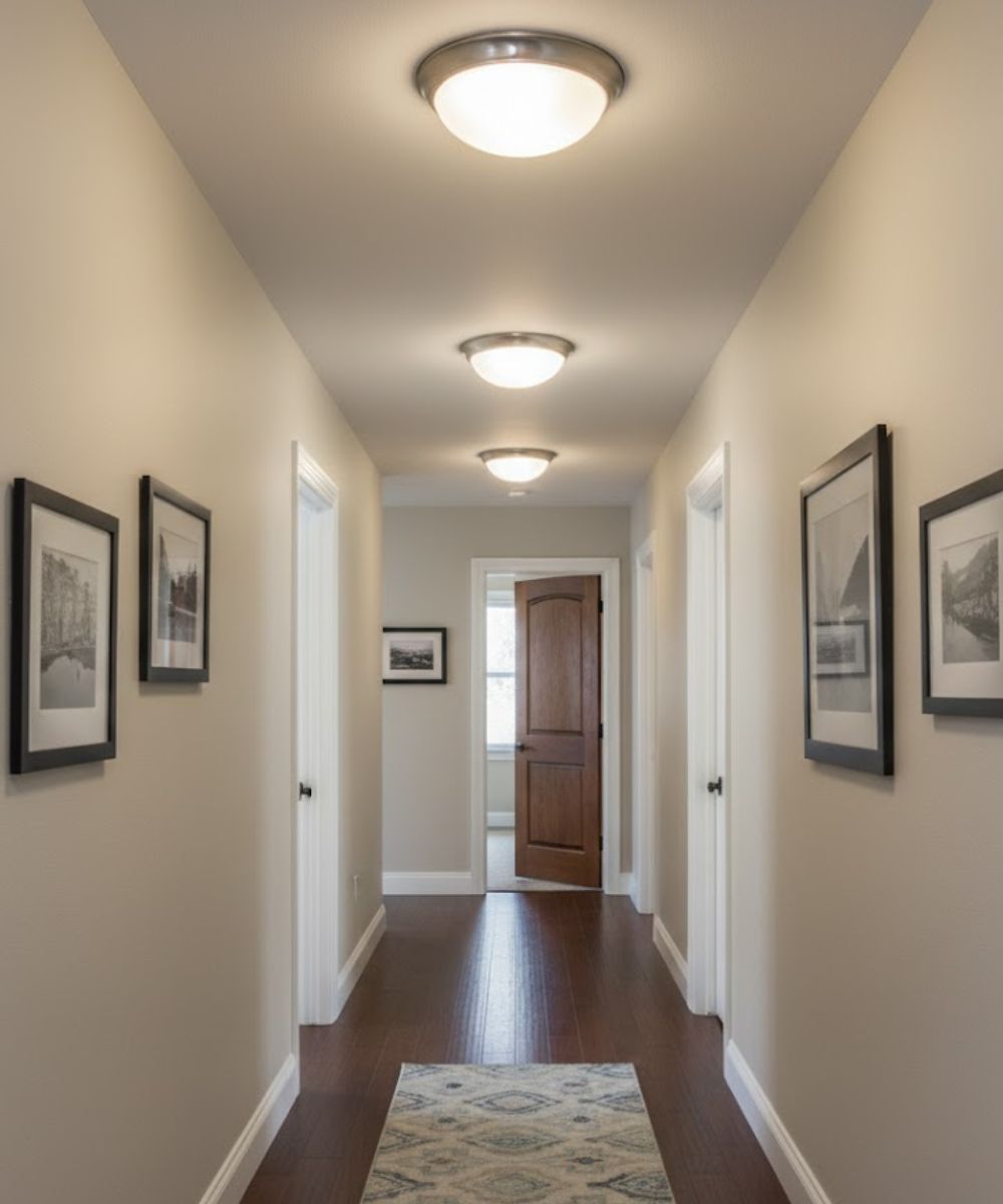 13"w 1-Light LED Flush Mount [6 PACK] Ceiling Lights Brushed Nickel Finish by RP Lighting