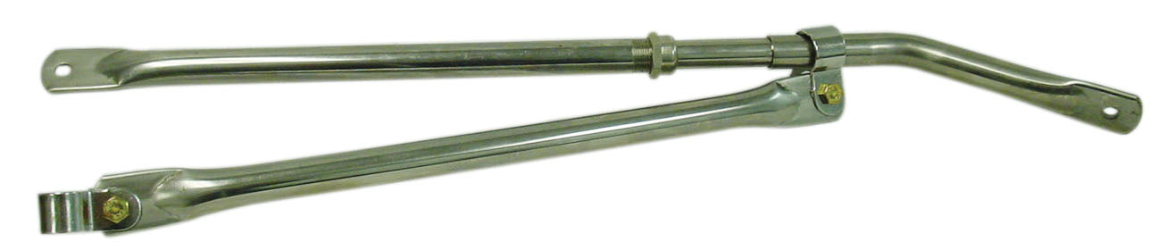 BARJAN STAINLESS STEEL BLIND SIDE MIRROR MOUNT ASSEMBLY. TWO POINT ATTACHMENT TO WEST COAST BRACKET
