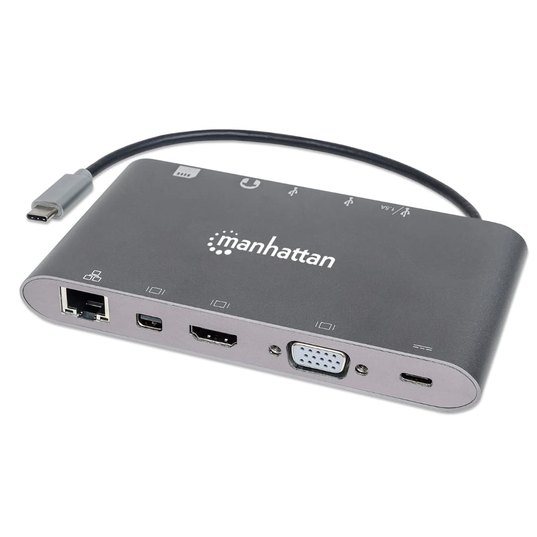 Manhattan SuperSpeed USB-C to 7-in-1 Docking Station
