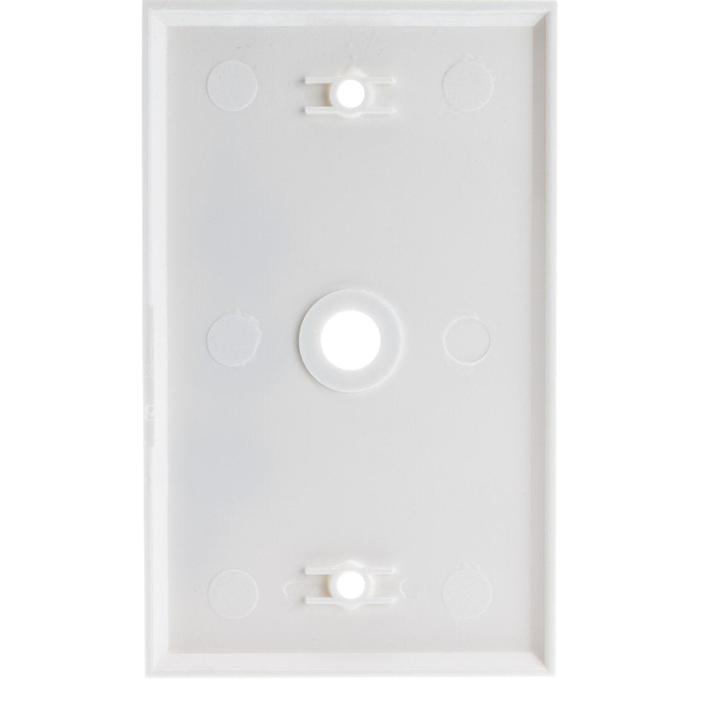 Wall Plate, 1 Hole For F Pin Connector, White