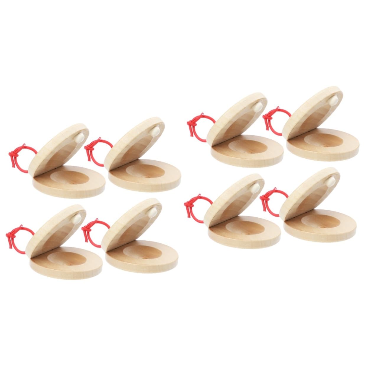 BESPORTBLE 2sets 4pcs Educational Musical Castanets for Unique Percussion Instrument to Stimulate Music Safe and and Fun 4pcs*2