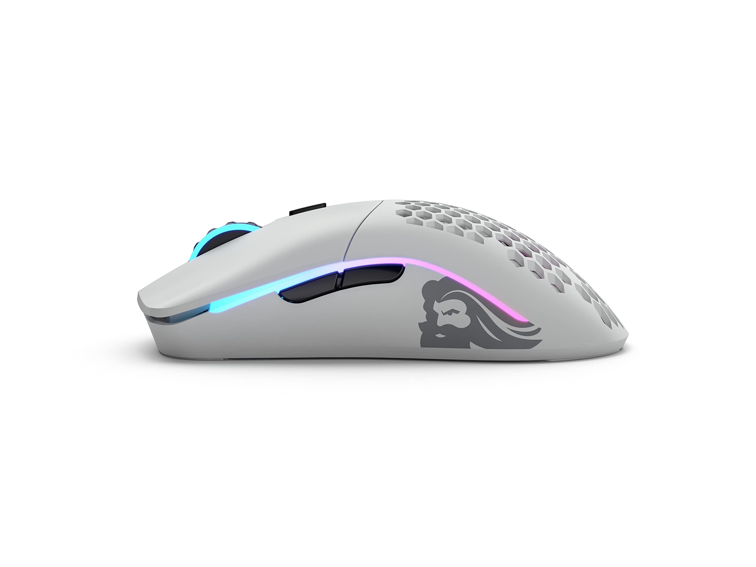 Glorious Model O Wireless Gaming Mouse   Superlight, 69G Honeycomb Design, Rgb, Ambidextrous, Lag Free 2.4Ghz Wireless, Up To 71