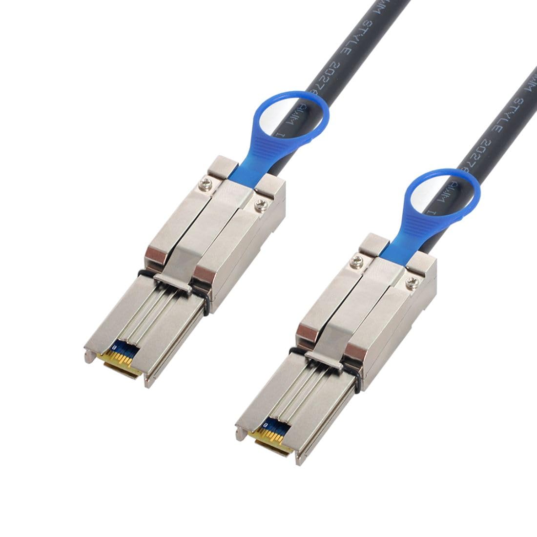 Chenyang Cy Sff 8088 To Sff 8088 Cable,Mini Sas Sff 8088 26Pin 4X 4 Lane Data Disk Raid Multilane External Extension Cable 6Gbps