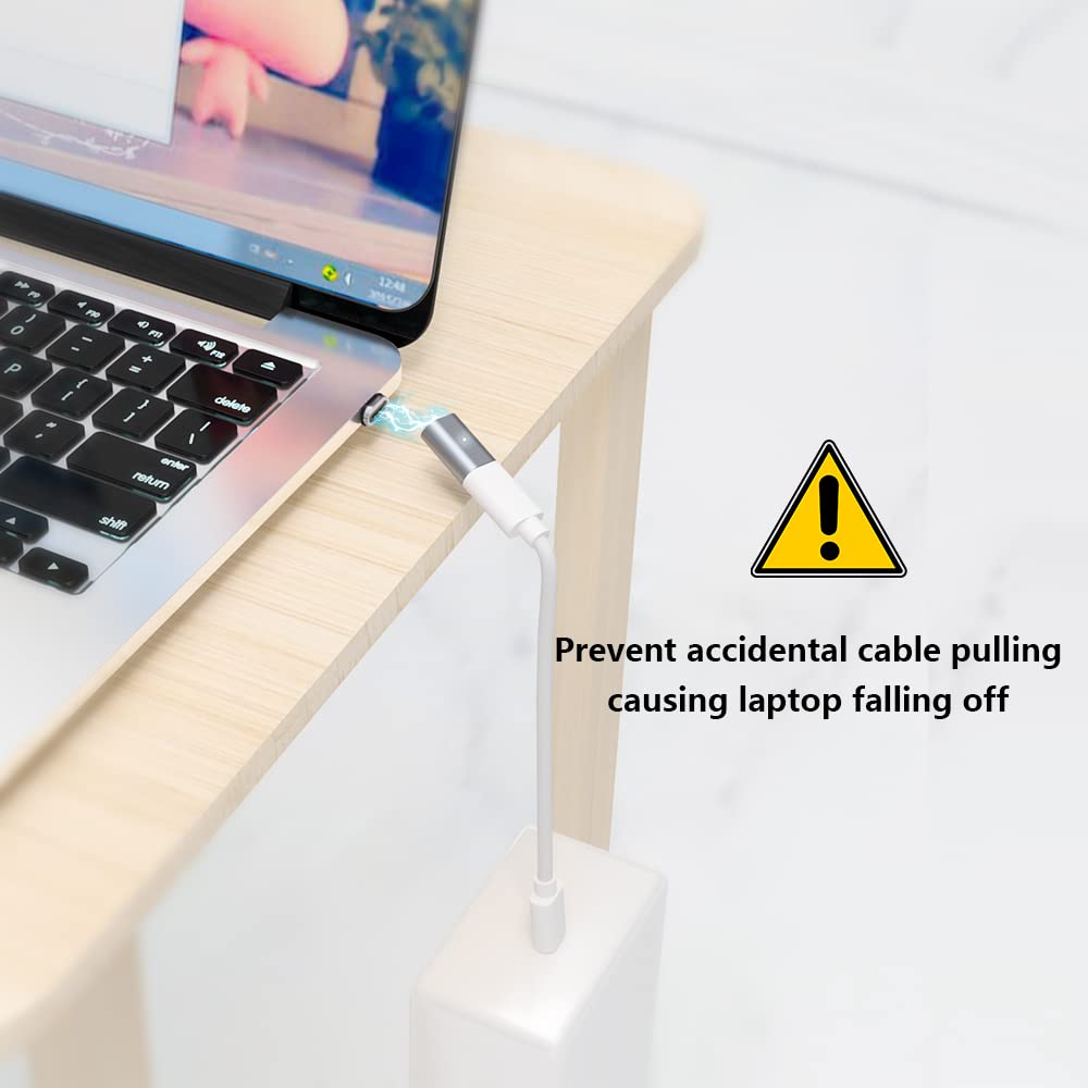 Sheeast Usb C Magnetic Adapter Straight 24 Pin Magnetic Usb C Adapter Connector 120W Pd Fast Charge 40Gbs 8K@60 Hz Data Transfer