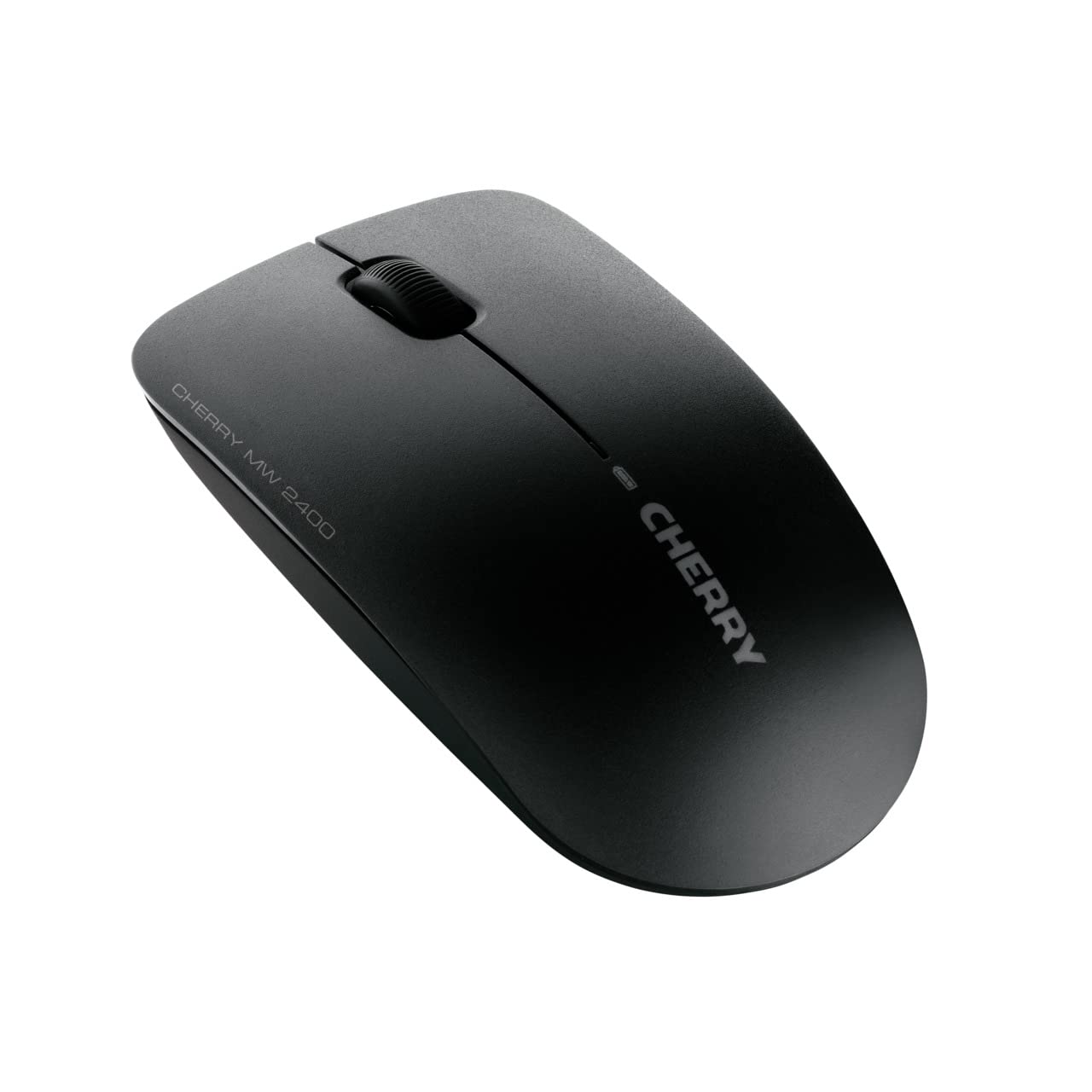 Cherry Mw 2400 3 Button Wireless Mouse   Symmetrical   Black   Nano Usb Receiver   Optical Sensor   1200 Dpi   2.4 Ghz Technolog