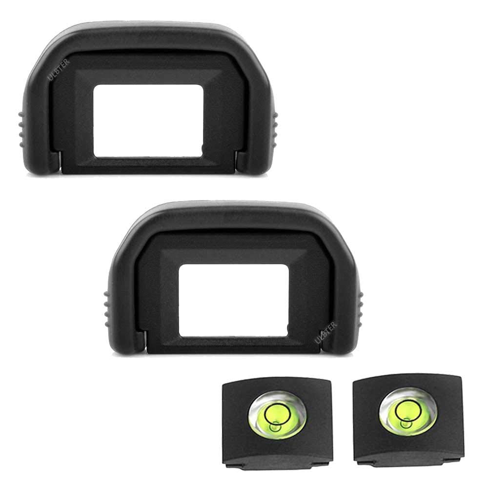 T3I T2I Eyepiece Eyecup Viewfinder Eye Cup For Canon Eos Rebel T7 T7I T6I T6S T6 T5I T5 T4I T3I T3 T2I T1I T100 Xsi Xti Xt Sl3 Sl2 Sl1 Camera (2 Pack), Ulbter Ef Eyecup With Hot Shoe Cover (Ef)