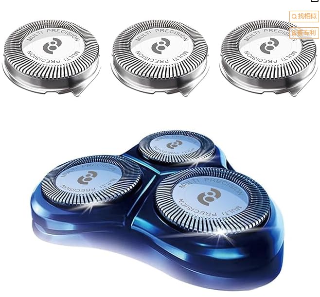 Hq8 Replacement Heads, Hq8 Blades Compatible With Hq8 Aquatec Shaver Hq8505 At815 At810,3 Pack