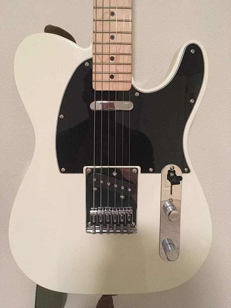 Dopro 8 Hole Tele Guitar Pickguard Scratch Plate Fits Usa/Mexican Fd Telecaster Black 3 Ply