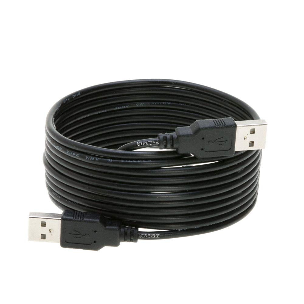 Usb 2.0 Type Cable A Male To A Male Black/White 3Ft, 6Ft, 10Ft, 15Ft (15Ft, Black)
