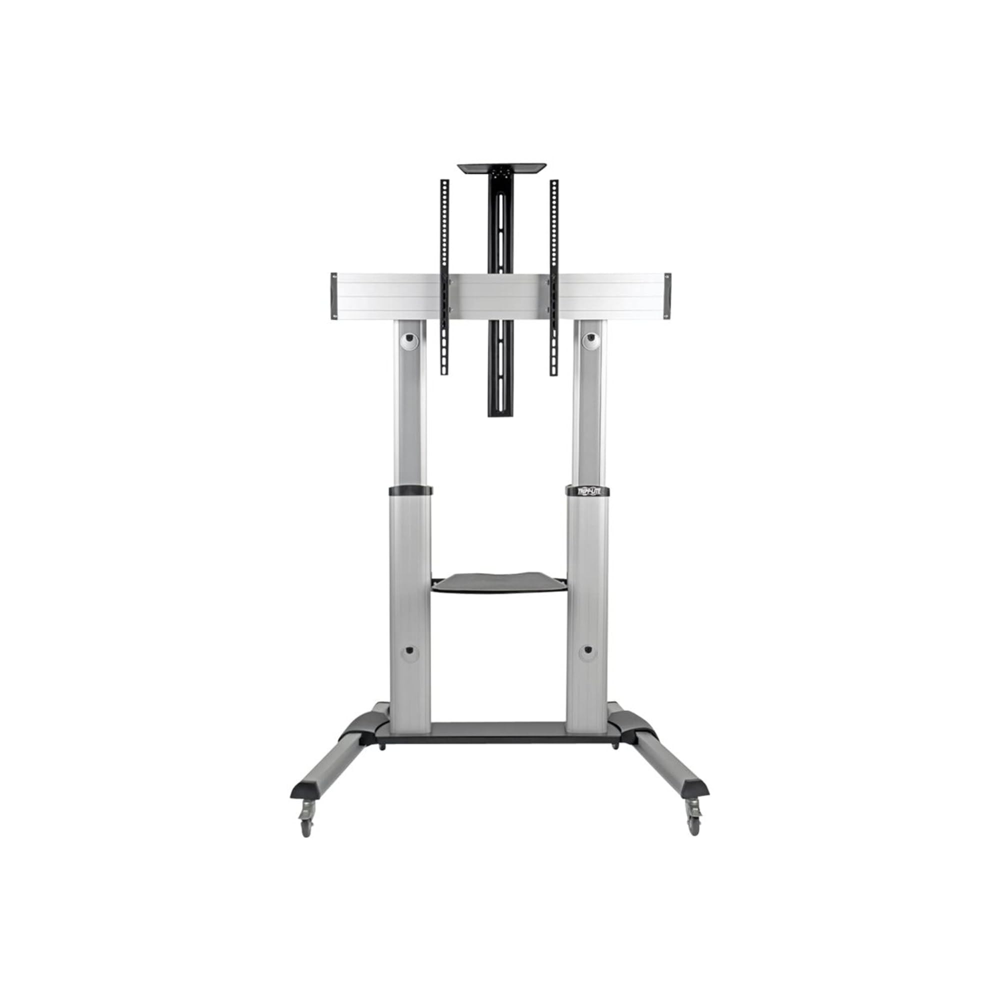 Tripp Lite Mobile TV Stand with Mount, for LED/OLED/LCD Flat Screen Monitors, 60    - 100    Televisions, Shelf & Locking Wheels