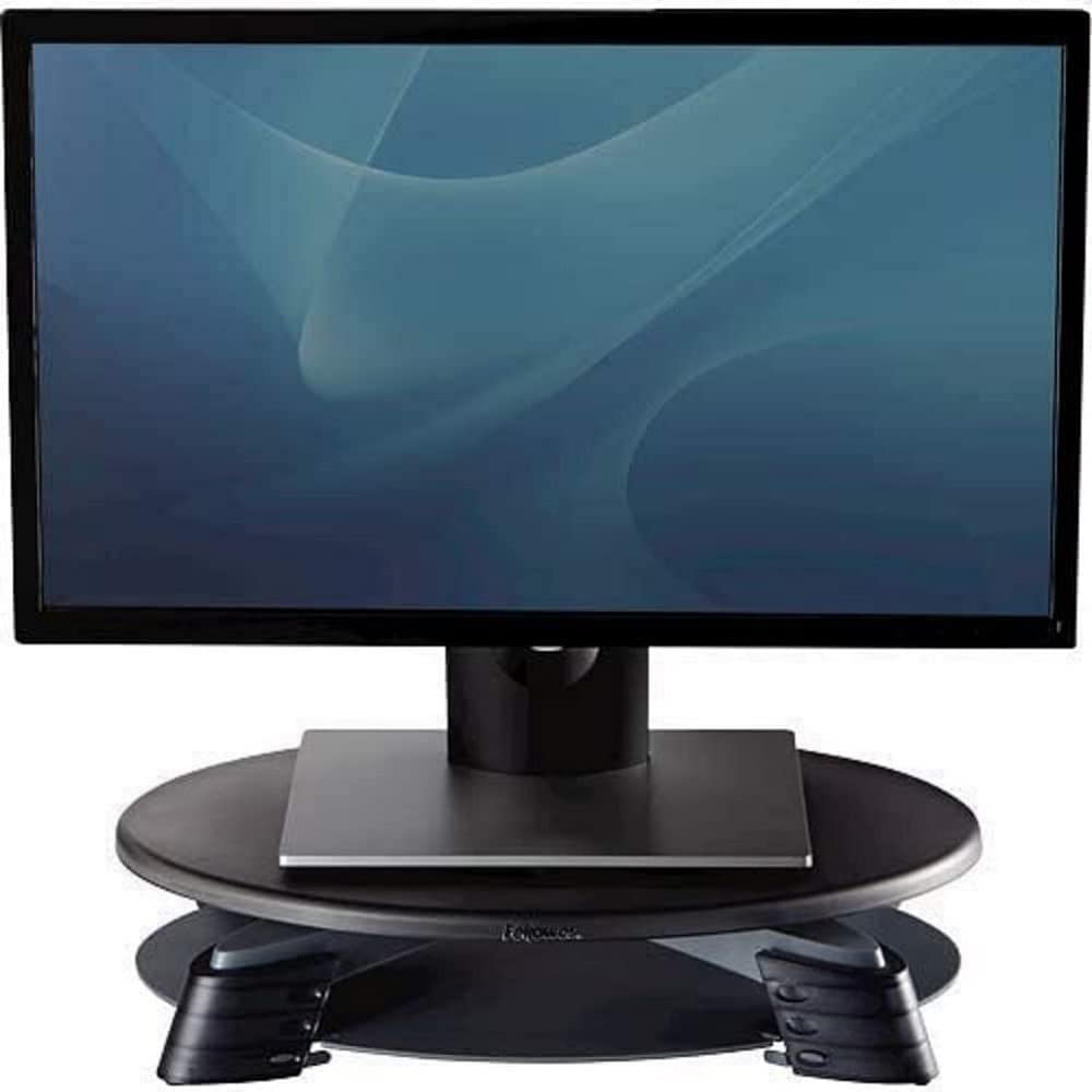 Fellowes(R) Lcd Monitor Riser, Translucent Graphite Top With Platinum Base