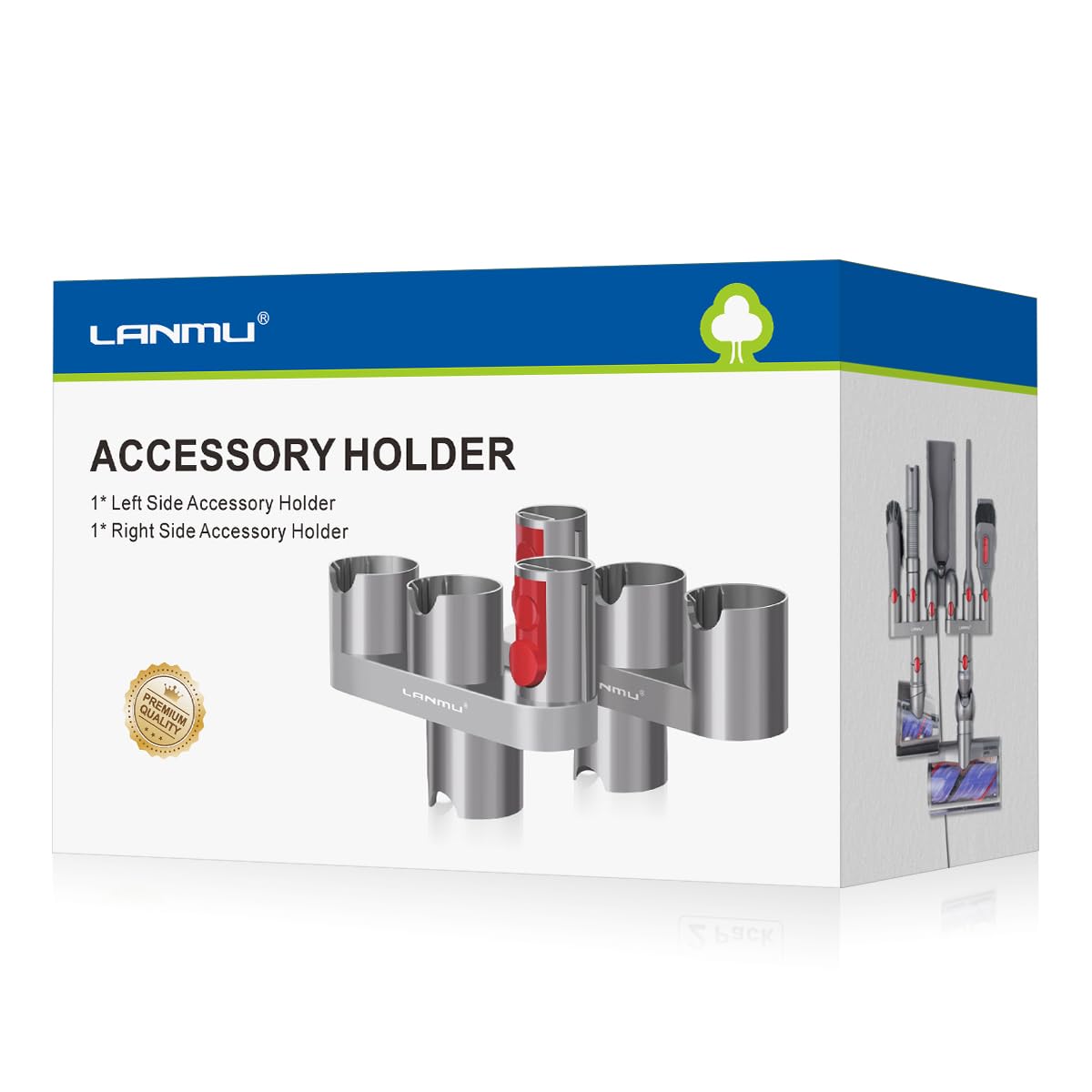 Lanmu Accessory Holder Compatible With Dyson V15 V12 V11 V10 V8 V7 Outsize Gen5 G5 Cordless Stick Vacuum Cleaner, Docking Statio