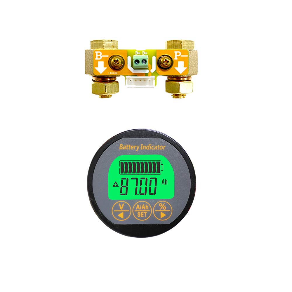 Aili Voltmeter Ammeter Voltage Current Meter Voltmeter Ammeter 100V 350A Caravan Rv Motorhome 999 Ah